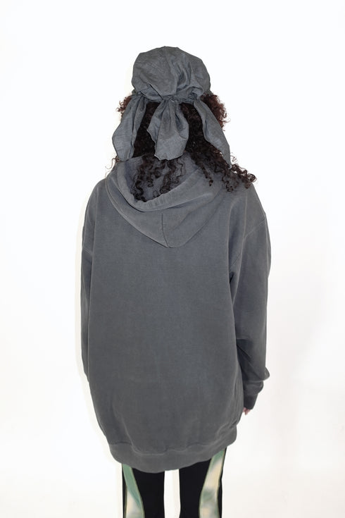 LOGO WASHED HOODIE -CHARCOAL- *Last1